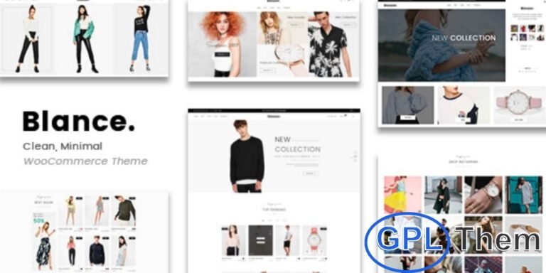Blance – Minimal WooCommerce WordPress Theme Blance is a clean, modern, and professional WooCommerce WordPress theme designed for online stores and eCommerce businesses. Its minimal and elegant layout focuses on product presentation, helping you highlight your items in a stylish and user-friendly way.