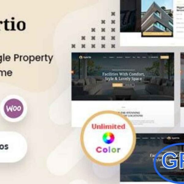 Apartio – Single Property Real Estate WordPress Theme + RTL Apartio is a modern WordPress theme designed for single-property listings, making it ideal for real estate agencies and individual property owners.