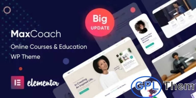 MaxCoach – Online Learning & Education WordPress Theme MaxCoach is a premium WordPress theme designed for online education, coaching, and e-learning platforms. Featuring flexible page builders, ready-to-use layouts, custom widgets, and powerful functionality, MaxCoach makes it easy to create websites for online courses, virtual tutoring, and distance learning.