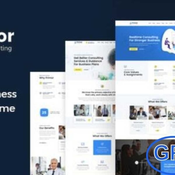 Primor – Business Consulting & Coaching WordPress Theme Primor is a premium WordPress theme crafted for business consulting, coaching, training, and professional services. Its modern and flexible design allows you to create a wide range of business websites, from consulting firms to coaching programs and corporate training portals.