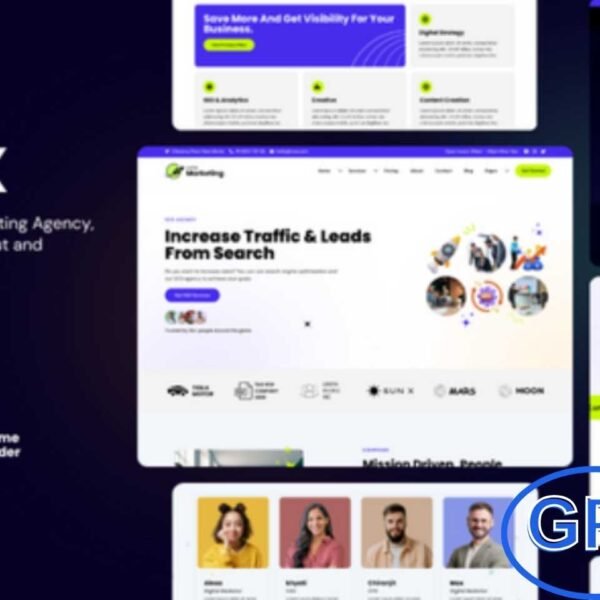 Lunax – Digital Marketing Agency WordPress Theme Lunax is a modern and responsive WordPress theme crafted for digital marketing agencies, SEO firms, and online marketing professionals. With a clean, professional layout and advanced customization options, Lunax lets you showcase your services, portfolio, and client success stories effectively.
