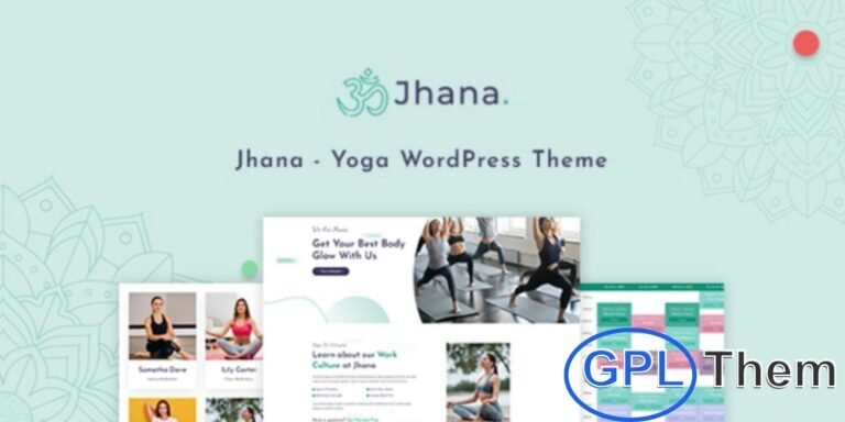 Jhana – Yoga, Fitness & Wellness WordPress Theme Jhana is a beautifully designed WordPress theme created exclusively for yoga studios, fitness centers, wellness retreats, and spa websites.