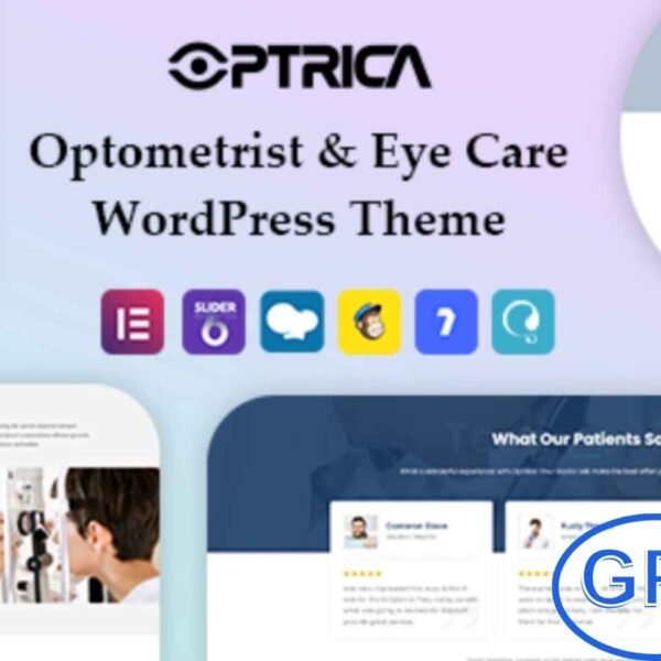 Optrica v1.0 – Optometrist & Eye Care WordPress Theme