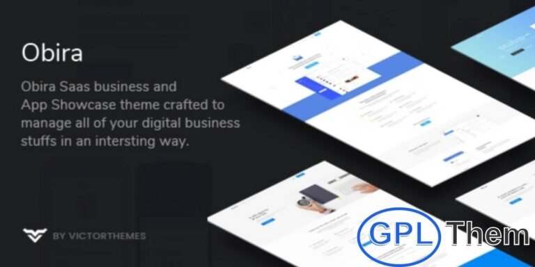 Obira – SaaS & App Showcase WordPress Theme Obira is a modern and professional WordPress theme designed for SaaS businesses, software companies, and app developers. With its clean and versatile layouts, it helps you showcase digital products, services, and applications in a visually engaging way.