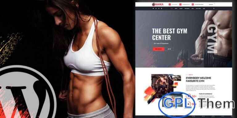 Naika – Gym & Fitness WordPress Theme Naika is a modern and versatile WordPress theme designed for gyms, fitness centers, yoga studios, sports trainers, and personal training services. With its sleek design and professional layouts, it provides the perfect platform to showcase classes, training programs, and fitness services online.