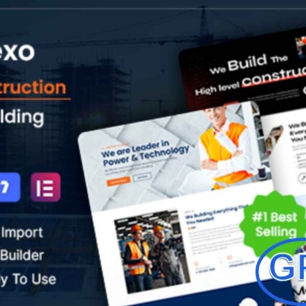 Duplexo – Construction & Renovation WordPress Theme + RTL Duplexo is a powerful and modern WordPress theme crafted for construction companies, renovation firms, engineering services, and real estate contractors. With its professional design and RTL support, this theme is perfect for showcasing building projects, architecture services, and remodeling solutions.