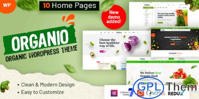 Ozganiko – Organic Store & Food Shop WordPress Theme Ozganiko is a beautifully designed WordPress theme tailored for organic stores, food shops, grocery businesses, and eco-friendly brands. With its clean layouts, responsive design, and easy customization options, this theme helps you create a professional online store to showcase organic products, farm produce, or healthy food items.