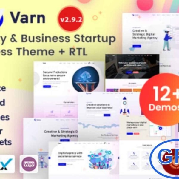 Varn – IT & Marketing SEO Agency WordPress Theme Varn is a clean and minimal WordPress theme designed for digital agencies, startups, and SEO professionals. Lightweight and fast, it comes with W3C-validated code for optimal performance and reliability. Fully customizable and easy to expand, Varn includes detailed documentation to guide you through setup and design.