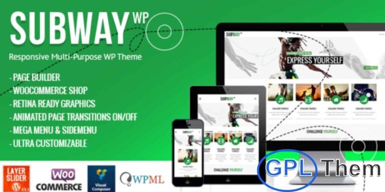 Subway – Responsive Multi-Purpose WordPress Theme Subway is a versatile and fully responsive WordPress theme suitable for any website or business. Each page can feature a unique custom header with adjustable height, background image, or slider, giving your site a personalized look. Subway also includes an impressive bonus feature: effortless Parallax page creation, ideal for presentations, microsites, or launching a fresh, modern homepage.