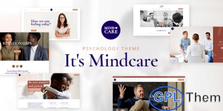 MindCare – Psychology and Counseling WordPress Theme MindCare is a modern and professional WordPress theme designed for psychology, counseling, and mental health websites. With a wide collection of ready-made templates, it’s perfect for therapists, life coaches, counselors, and health professionals.
