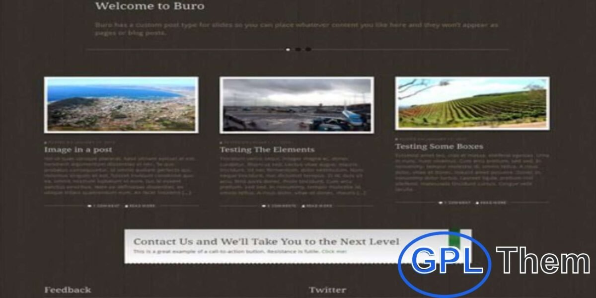 WooThemes Buro – Premium Responsive Business WordPress Theme Buro is a professional premium WordPress theme from WooThemes, crafted for modern businesses and creative agencies. Its fully responsive layout ensures your website looks flawless on desktops, tablets, and mobile devices. The theme combines a clean, minimal design with powerful functionality, making it perfect for showcasing services, portfolios, and company profiles. Buro includes flexible customization options, allowing you to adjust colors, fonts, and layouts with ease.