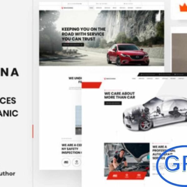Macchina – Auto Repair & Car Mechanic WordPress Theme Macchina is a modern, clean, and fully responsive WordPress theme built for auto repair shops, car mechanics, garages, and vehicle service centers. Its professional design and user-friendly layout make it the perfect solution for showcasing your automotive services online.