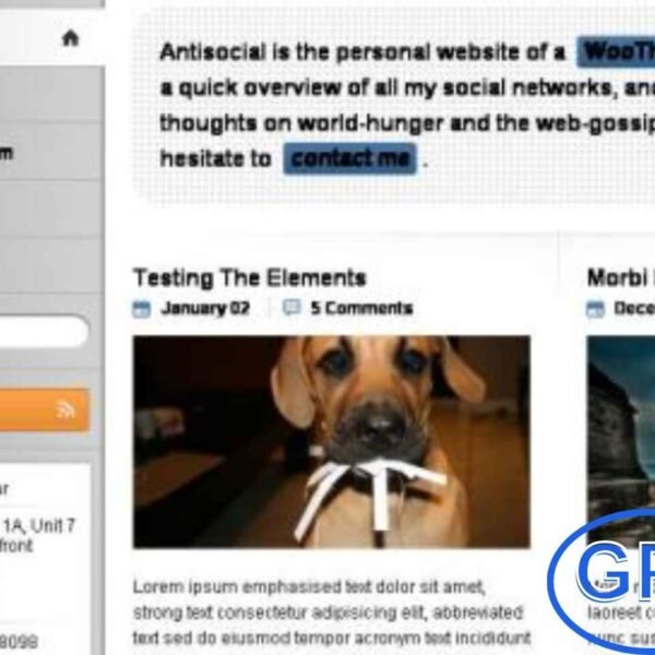 WooThemes Antisocial – Premium WordPress Blog Theme Antisocial is a premium WordPress theme from WooThemes, crafted for bloggers and creative writers who want a clean and modern platform to share their voice. With its minimalist design, the theme puts your content first, ensuring readers stay focused on your posts. Antisocial features a responsive layout that adapts perfectly to desktops, tablets, and mobile devices. Built with SEO-friendly code, it helps improve your blog’s search engine visibility and online reach.