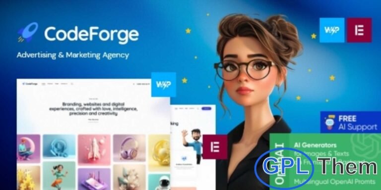 CodeForge – IT Company WordPress Theme CodeForge is a modern, stylish, and fully responsive WordPress theme designed for IT companies, tech startups, and digital agencies. Perfect for marketing firms, advertising businesses, and web design studios, this theme helps you showcase services with professionalism.