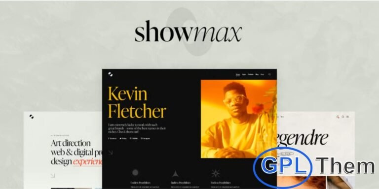 Showmax – Premium Video & Media WordPress Theme Showmax is a versatile WordPress theme designed for showcasing videos, movies, TV shows, or any type of digital media content. With its sleek and professional design, it provides a clean layout that highlights your work in a visually appealing way. Perfect for filmmakers, media creators, and entertainment platforms, Showmax helps you promote your content online with style.