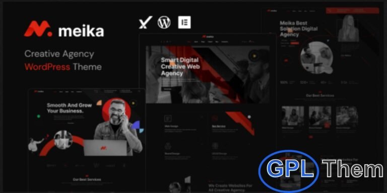 Meika – Creative Agency WordPress Theme Meika is a modern and colorful WordPress theme designed for creative agencies, startups, and business websites. With its smooth layout and vibrant design, it provides the perfect platform to showcase your services, portfolio, and brand identity. Fully responsive and mobile-friendly, Meika ensures your website looks professional on all devices.