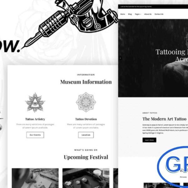 Doinknow – Tattoo Salon WordPress Theme Doinknow is a stylish and minimalistic WordPress theme designed for tattoo salons, piercing studios, and creative artists. With its sleek layout, it offers the perfect balance of modern design and functionality to showcase your services.