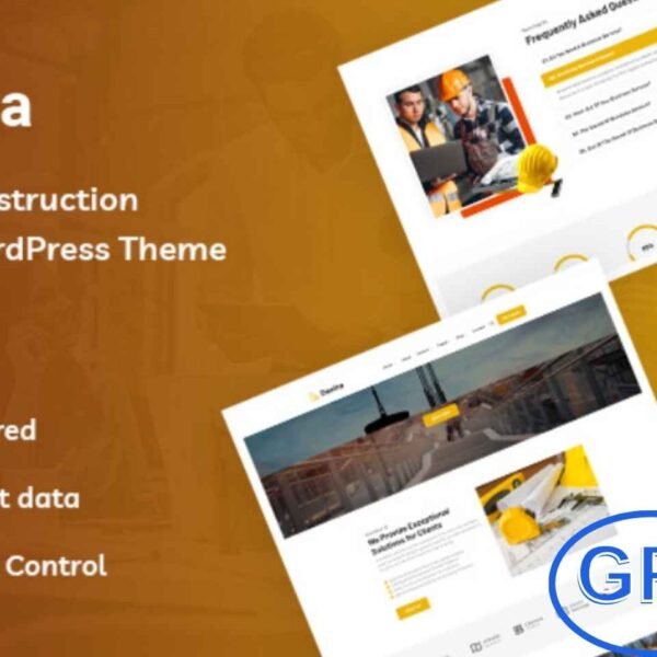 Dastra – Construction & Architecture Responsive WordPress Theme Dastra is a powerful and responsive WordPress theme designed for construction companies, architecture firms, and building service providers. With its creative layout, it offers the perfect solution for showcasing projects, services, and portfolios in a professional way.