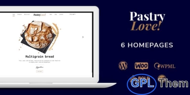 Pastry Love – Bakery & Cake Shop WordPress Theme Pastry Love is a beautifully designed WordPress theme created especially for bakeries, cake shops, pastry stores, and dessert businesses. With its elegant and sweet design, it helps you showcase cakes, pastries, and baked goods in the most delightful way.