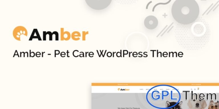 Amber – Pet Care WooCommerce WordPress Theme Amber is a stylish and modern WooCommerce WordPress theme designed for pet shops and animal care businesses. Perfect for selling pet supplies, clothing, cages, food, accessories, and grooming products, this theme makes it easy to launch a professional online store.