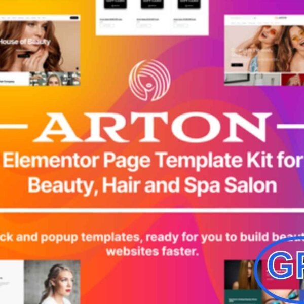 Arton – Beauty & Spa Salon Elementor Template Kit Arton is a modern and elegant Elementor Template Kit designed for beauty salons, spas, wellness centers, and healthcare businesses. With its classy design, it helps create a professional and visually appealing landing page quickly.