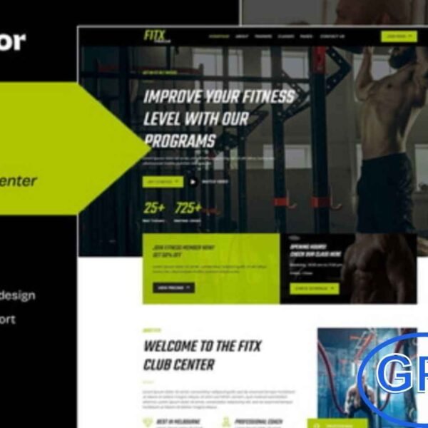 Fitx – Fitness & Gym Elementor Template Kit Fitx is a modern and professional Elementor Template Kit designed for gyms, fitness centers, personal trainers, martial arts schools, and athletes. Perfect for showcasing workout programs, training services, and fitness achievements, this kit features a clean, responsive, and retina-ready design.