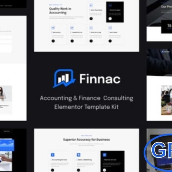 Finnac – Accounting & Finance Consulting Elementor Template Kit Finnac is a modern and professional Elementor Template Kit designed for accounting, finance consulting, business planning, insurance, tax advisory, loan services, and other financial businesses.