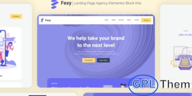 Fexy – Agency Landing Page Elementor Block Kit Fexy is a modern and creative Elementor Block Kit designed for agencies, corporate businesses, startups, and professional services. Featuring a clean and unique design, this kit makes it easy to build and customize landing pages without any coding.