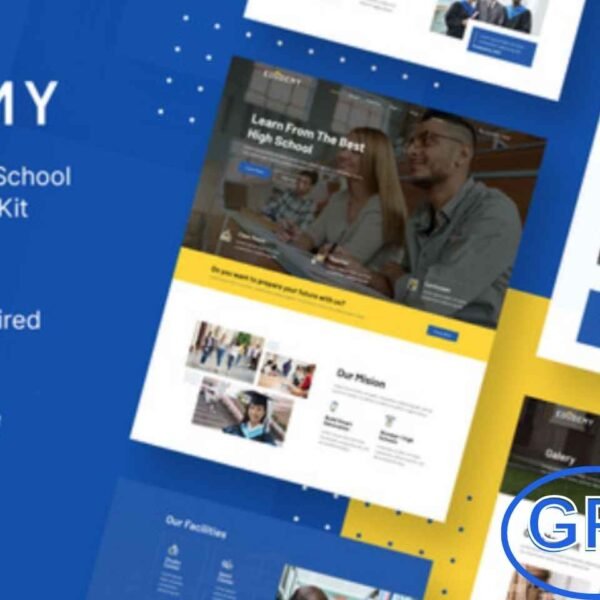 Edudemy – School & Education Elementor Template Kit Edudemy is a modern and professional Elementor Template Kit designed for creating stunning education websites. Ideal for schools, universities, primary and high schools, or any educational institution, this kit features a clean, responsive, and retina-ready design.