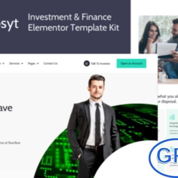 Deposyt – Investment & Finance Elementor Template Kit Deposyt is a premium Elementor Template Kit designed for investment firms, finance companies, and professional business websites. Featuring a modern and elegant design, it provides the perfect layout to showcase financial services, investment plans, and company information.