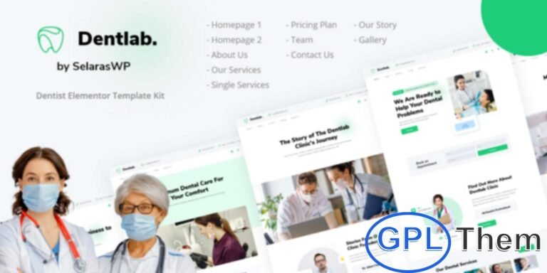 Dentlab – Dentist & Dental Clinic Elementor Template Kit Dentlab is a modern and professional Elementor Template Kit designed for dental clinics, dentists, healthcare providers, and medical businesses. With its clean and responsive layout, it ensures a seamless browsing experience across desktops, tablets, and mobile devices.