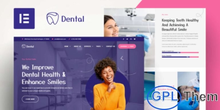 Dental – Dentist Clinic & Medical Elementor Template Kit Dental is a premium Elementor Template Kit designed for dental clinics, dentists, and medical professionals looking to expand their brand and attract more patients. Built with Elementor Pro, it features modern, professional, and fully responsive layouts that adapt seamlessly to all devices.