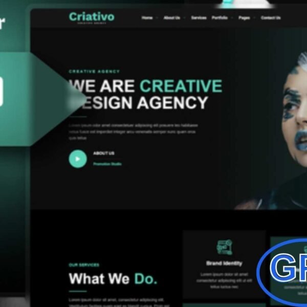 Criativo – Creative Agency & Portfolio Elementor Template Kit Criativo is a modern Elementor Template Kit designed for creative agencies, design studios, freelancers, and agency businesses. Featuring a sleek, dark, and clean design, it offers a professional and visually engaging layout for showcasing portfolios, projects, and services.