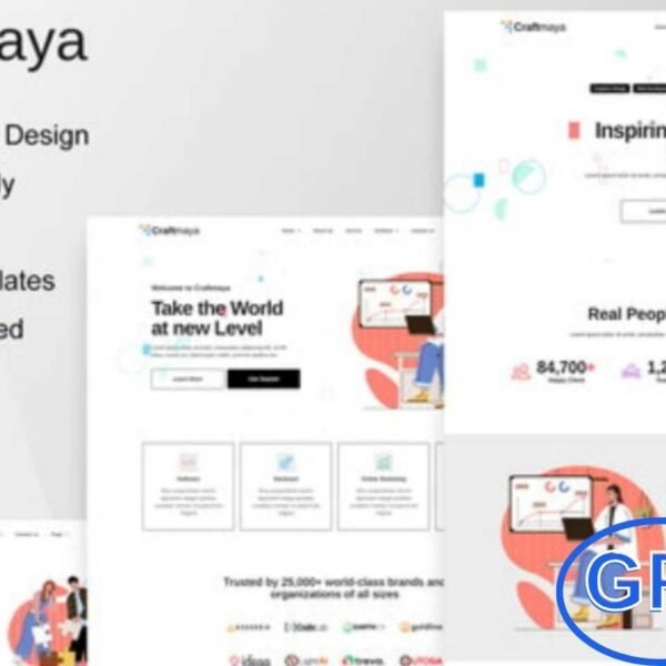 CraftMaya – IT Solutions & Services Company Elementor Template Kit CraftMaya is a modern Elementor Template Kit designed for IT solutions providers, technology companies, and digital service businesses. With 12 pre-built templates, it offers professional layouts ideal for showcasing IT services, cybersecurity solutions, software development, and technology products.
