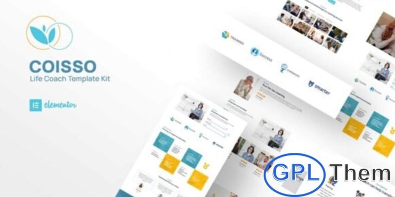 Coisso – Life Coach Elementor Template Kit Coisso is a modern Elementor Template Kit designed for life coaches, personal development experts, and wellness mentors. With a professional and clean design, it helps create a polished online presence to showcase coaching services, programs, and success stories.
