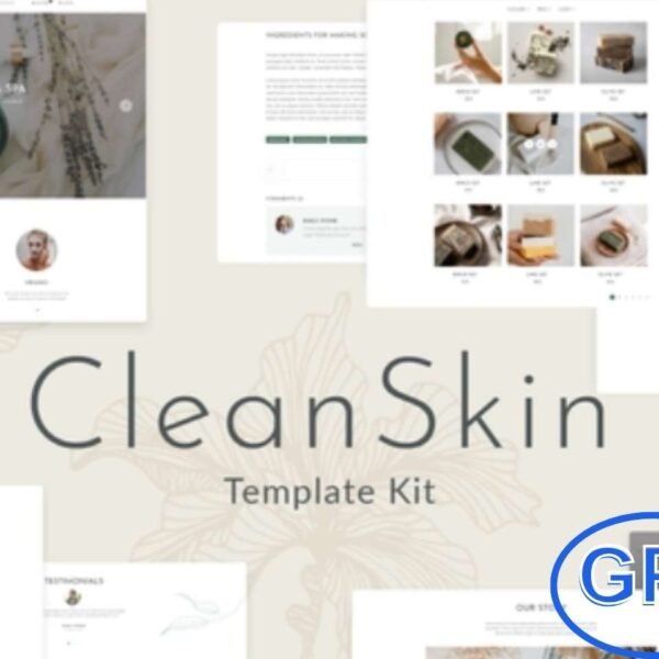 CleanSkin – Handmade Organic Soap & Natural Cosmetics Elementor Template Kit CleanSkin is a modern and stylish Elementor Template Kit designed for organic handmade product shops and natural cosmetics businesses. With a clean and responsive design, it provides a professional online presence for handmade soap stores, skincare brands, and eco-friendly product shops.