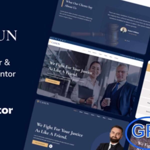 Canun – Lawyer, Attorney & Law Firm Elementor Template Kit Canun is a modern Elementor Template Kit designed specifically for lawyers, attorneys, and law firm websites. With a professional and clean layout, it helps create a trustworthy online presence to showcase legal services, case studies, and team expertise.