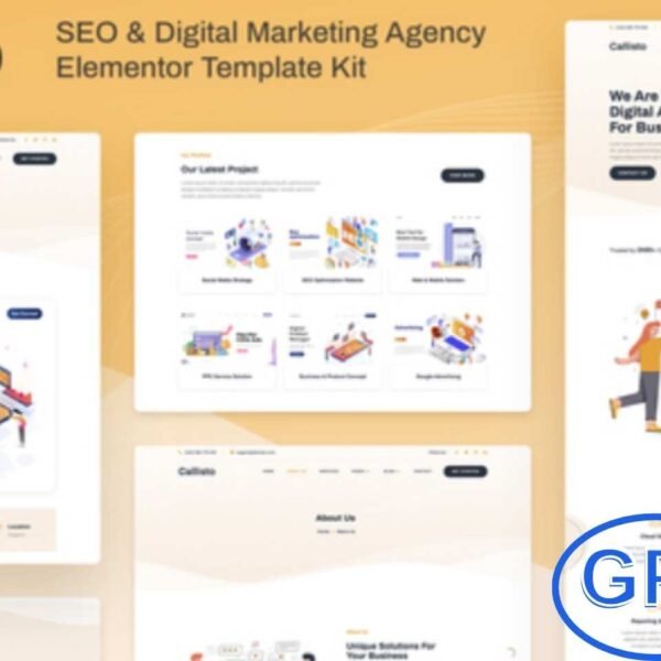 Callisto – SEO & Digital Marketing Agency Elementor Template Kit Callisto is a modern and professional Elementor Template Kit designed for SEO agencies, digital marketing firms, online marketing experts, SMM specialists, and advertising studios.