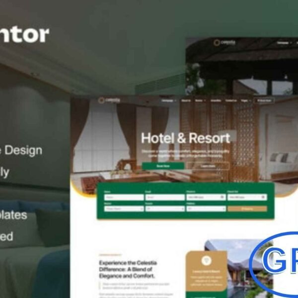 Calestia – Hotel & Resort Elementor Template Kit Calestia is a modern and creative Elementor Template Kit designed for hotels, resorts, and hospitality businesses. With 12+ pre-built templates, it offers stylish and contemporary layouts to showcase rooms, amenities, services, and special offers.