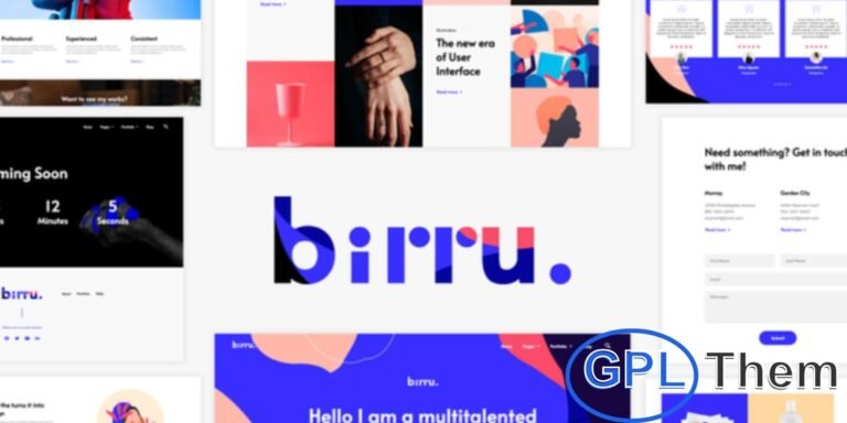 Birru – Simple Portfolio Elementor Template Kit Birru is a clean and modern Elementor Template Kit crafted for designers, freelancers, creative professionals, and personal portfolios. With its minimal yet elegant design, Birru allows you to showcase your projects, skills, and achievements in a professional way.