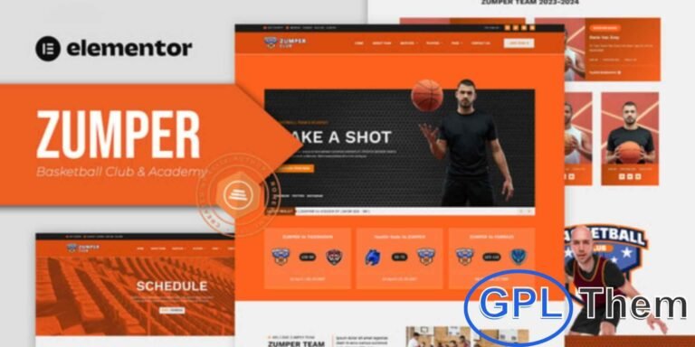 Zumper – Basketball Club & Academy Elementor Template Kit Zumper is a modern and creative Elementor Template Kit designed for basketball clubs, sports academies, athletes, teams, and leagues. With its professional layout and responsive design, this kit ensures your website looks perfect on all devices.