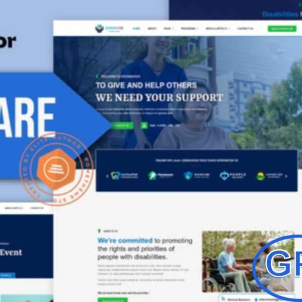 Zonecare – Disability Foundation Elementor Template Kit Zonecare is a professional Elementor Template Kit designed for disability foundations, charities, nonprofit organizations, medical aid, and donation services.