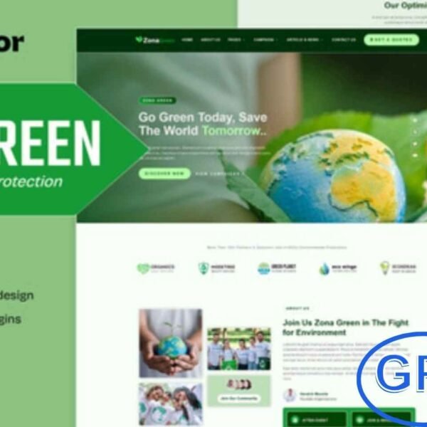 Zona Green – NGOs & Environmental Protection Elementor Template Kit Zona Green is a modern Elementor Template Kit crafted for NGOs, nonprofit organizations, and environmental protection websites.
