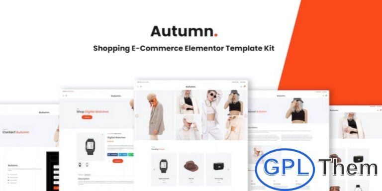 Autumn – Fashion eCommerce Elementor Template Kit Autumn is a stylish and modern Fashion eCommerce Elementor Template Kit powered by WooCommerce and WordPress.