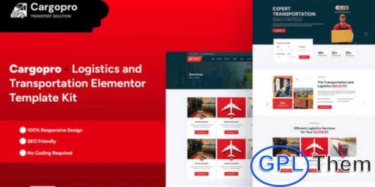 Jitycargo – Logistic Cargo & Transportation Elementor Pro Template Kit Jitycargo is a modern Elementor Pro Template Kit built for logistics, cargo, and transportation service websites. With a professional and responsive design, this kit is perfect for showcasing freight solutions, delivery services, and shipping businesses.