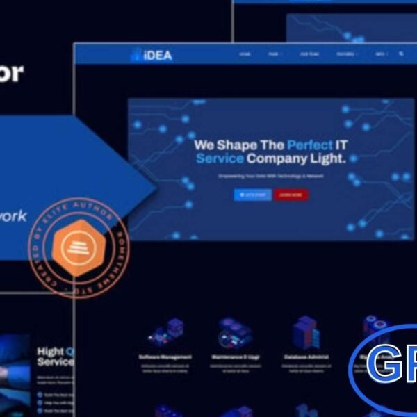 iDea – Technology & IT Network Service Elementor Template Kit iDea is a modern Elementor Template Kit crafted for technology companies, IT services, software firms, apps, and network solution providers. Perfect for showcasing services, projects, and expertise, it offers a professional and clean design that is fully responsive.