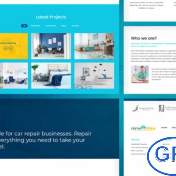 HomeShine – Cleaning & Laundry Elementor Template Kit HomeShine is a modern Elementor Template Kit perfect for cleaning service companies, laundry businesses, and dry cleaning services. Designed with a clean and professional layout, this template allows you to build a fully functional website without any coding.