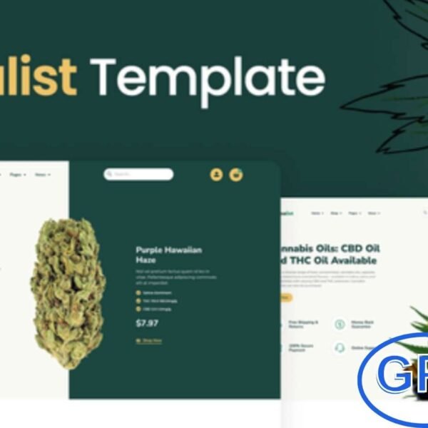 Herbalist – Medical Marijuana Store Elementor Template Kit Herbalist is a modern Elementor Template Kit designed for medical marijuana stores, cannabis shops, CBD products, and related businesses. Built with Elementor Pro, this template kit offers clean and professional layouts that are fully responsive and easy to customize.