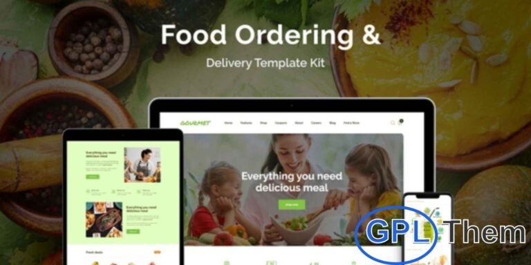 Gourmet – Food Ordering & Delivery Elementor Template Kit Gourmet is a modern Elementor Template Kit designed for creating professional websites for food delivery, restaurants, cafés, and online ordering services.