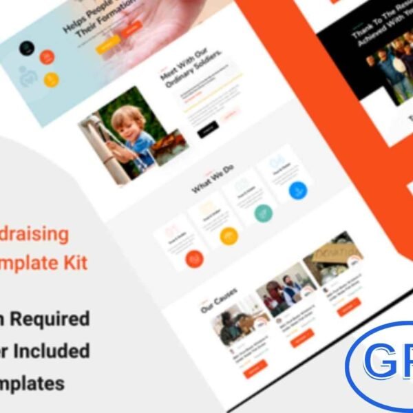 Givoxin – Charity & Nonprofit Elementor Template Kit Givoxin is a clean and professional Elementor Template Kit designed for charities, fundraising campaigns, nonprofits, NGOs, and donation-based websites.